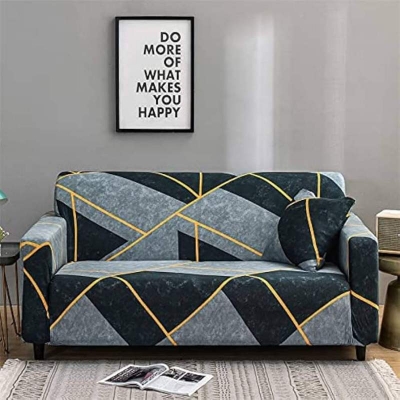 Picture of New premium quality fashionable China fabrics printed sopa cover 2+2+1/3+1+1 stitched Multicolor