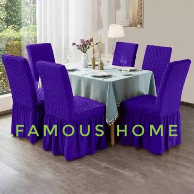 Picture of new premium quality turkey fabric elastic Chair cover(6piece set) 