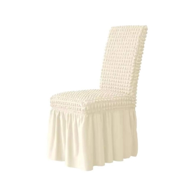 Picture of New unique design fashionable Turkey elastic chair cover 1 piece Cream