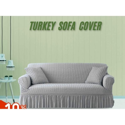 Picture of Sofa Cover 3 Seater Stitched Spandex Fabric - sofa cover 