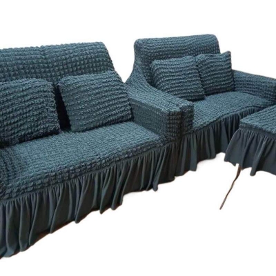 Picture of Sofa cover 2+2+1=5 seater stitch Spandex fabrics by new classical made by tourkey Dark Ash