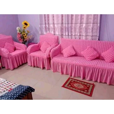 Picture of Sofa Cover 3+1+1 Seater Stitched Spandex Fabric - sofa cover 