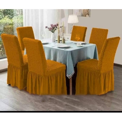 Picture of New exclusive design premium quality turkey fabric elastic Chair cover(6piece set) 
