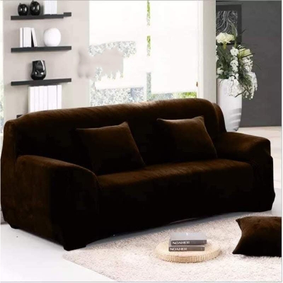Picture of New fashionable luxurious koreyan velvet sopa cover 2+2+1 Coffee