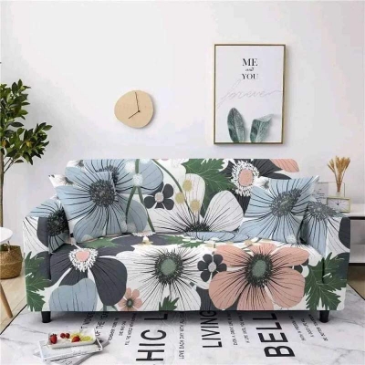 Picture of New nice and attractive design fashionable printed china digital fabric sopa cover 2+2+1 from famous home Multicolor
