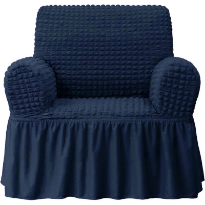 Picture of 2+2+1=5 seater stitch Spandex fabrics by new classical made by tourkey Blue