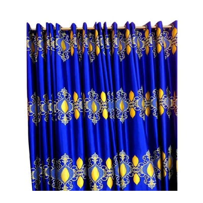 Picture of New premium quality syntatic curtains door and window for home Decoration 4 kuci Blue