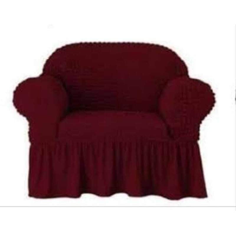 Picture of Sofa Cover 1 Seater Stitched Spandex Fabric - sofa cover 