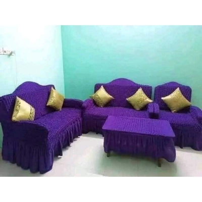 Picture of সোফা কভার 2 + 2 + 1 = 5 সিটের সেলাই করা স্প্যানডেক্স ফ্যাব্রিক (কাস্টমাইজ ডিজাইন)-সোফা কভার মেরুন 