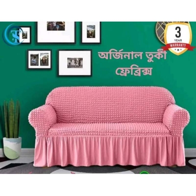 Picture of সোফা কভার 3 + 1 + 1 = 5 সিটের সেলাই করা স্প্যানডেক্স ফ্যাব্রিক (কাস্টমাইজ ডিজাইন)-সোফা কভার মেরুন 