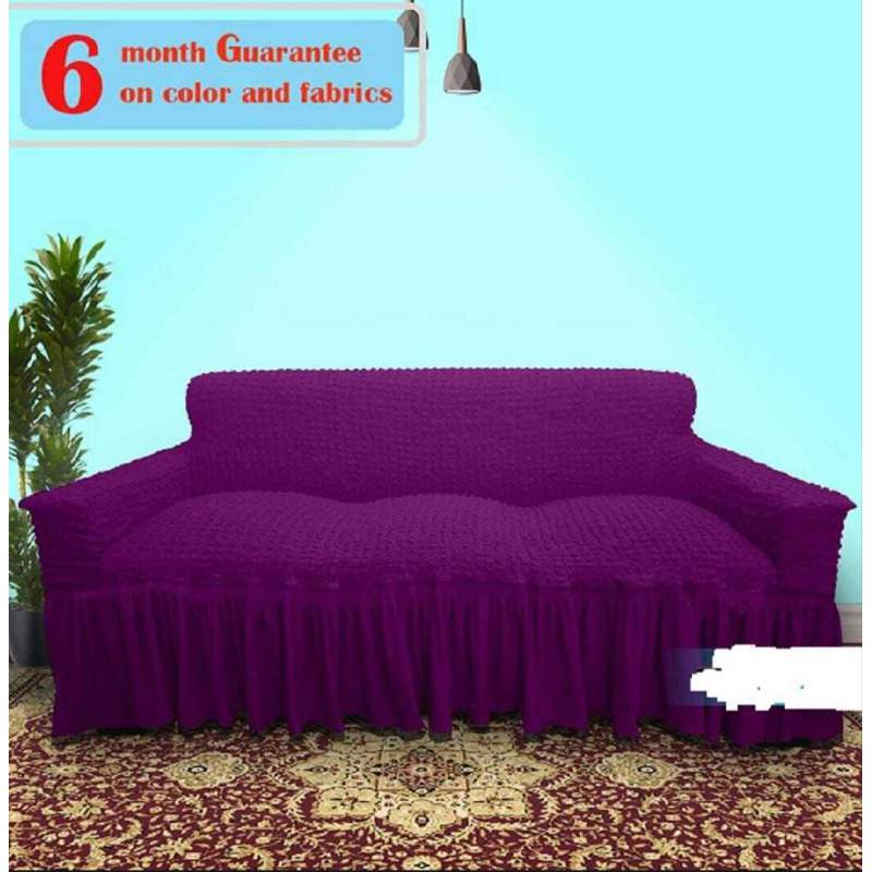 Picture of Sofa Cover 3 Seater Stitched Spandex Fabric - sofa cover 