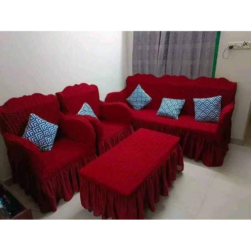 Picture of Rint Sofa cover 2+2+1 seater stitch Design Spandex fabrics/exlusive Tex 