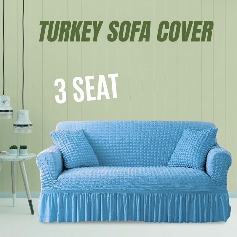 Picture of New premium quality Turkey original fabric spandex elastic sopa cover 3seat Maroon