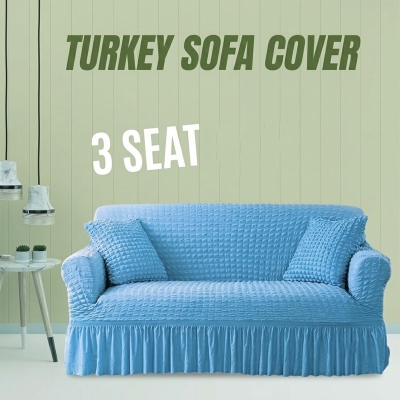 Picture of New premium quality Turkey original fabric spandex elastic sopa cover 3seat Maroon