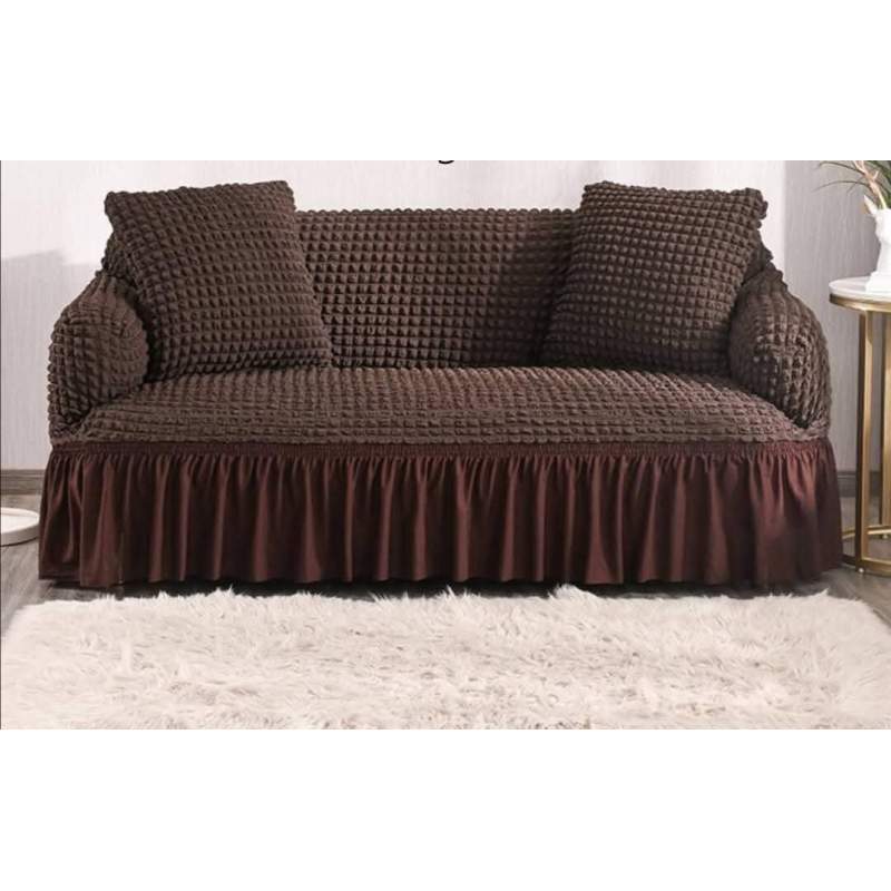 Picture of Sofa Cover 2+2+1 Seater Stitched Spandex Fabric - sofa cover 