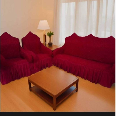 Picture of Sofa Cover3+1+1 Seater Stitched Spandex Fabric - sofa cover 