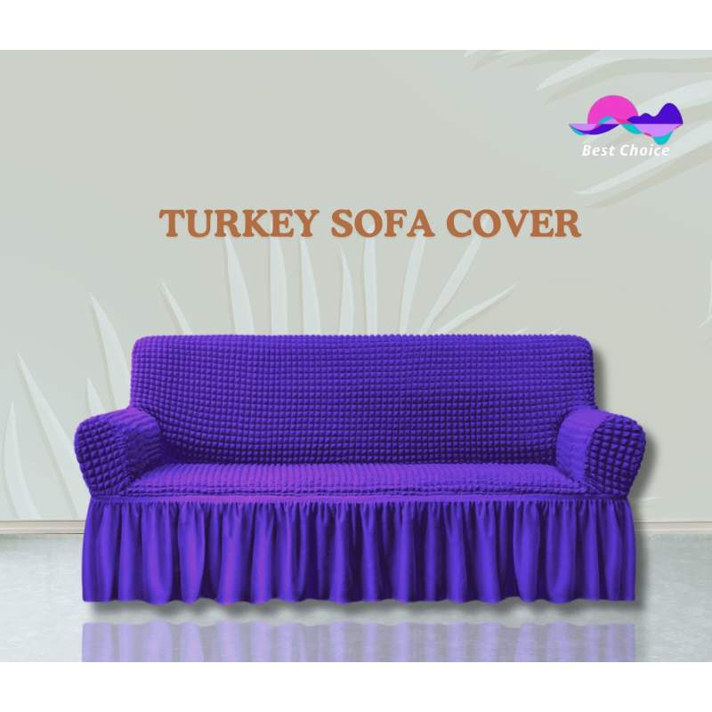 Picture of Sofa Cover 3 Seater Stitched Spandex Fabric - sofa cover 