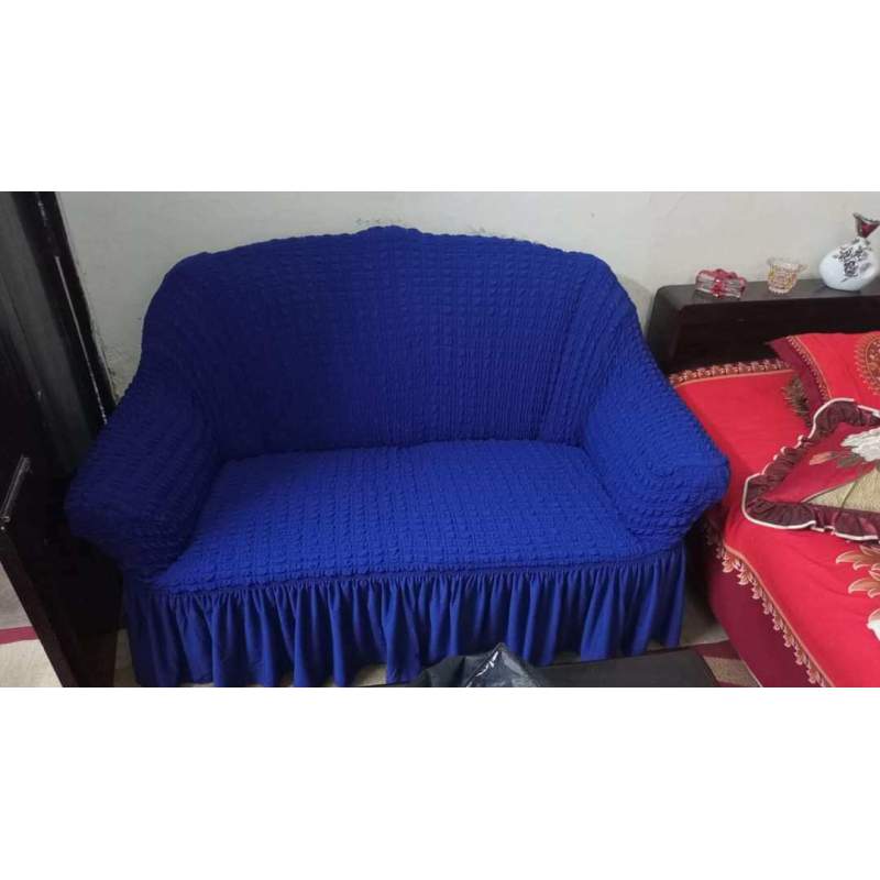 Picture of Sofa Cover 2+2+1 Seater Stitched Spandex Fabric - sofa cover 