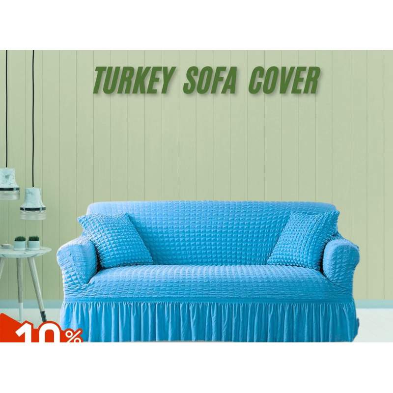 Picture of Sofa Cover 3 Seater Stitched Spandex Fabric - sofa cover 