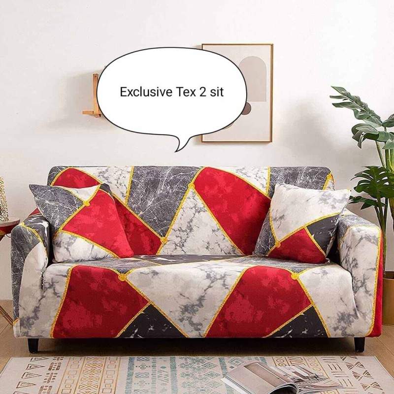 Picture of New laxarious chaina magic pinter sofa cover only 2 seat from famous home 
