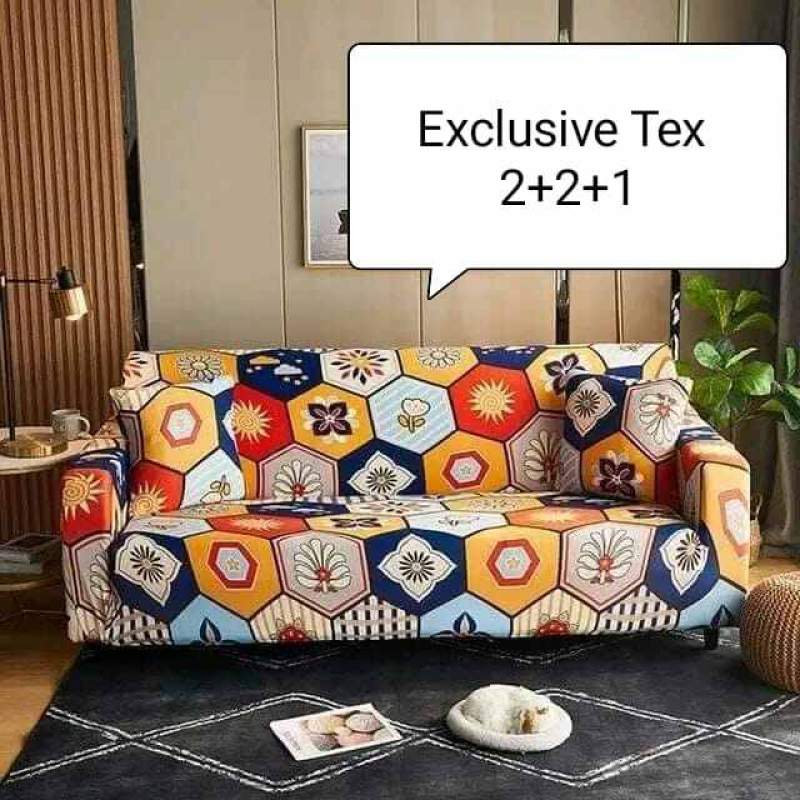 Picture of Chaina magic pinter sofa cover 2+2+1 designing exlcusive tex 