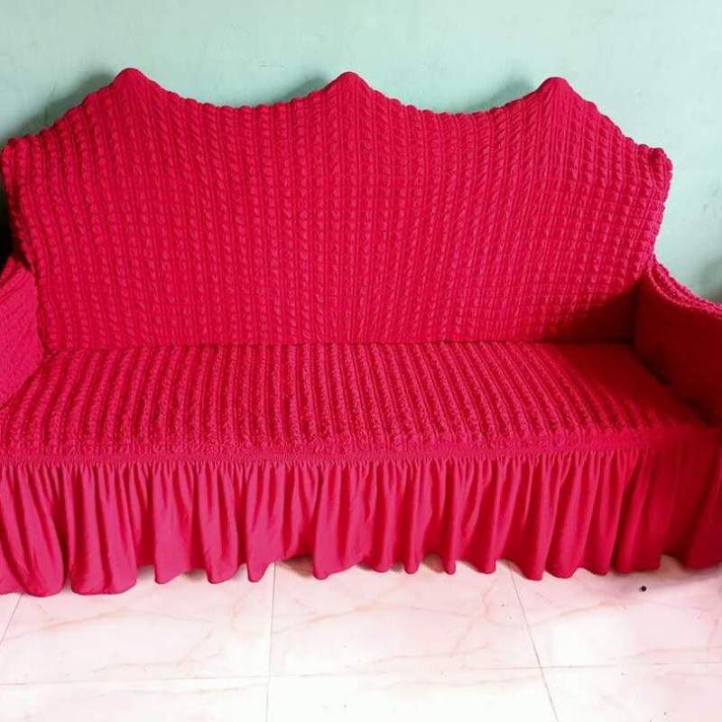 Picture of Sofa cover 2+2+1=5 seater stitch Spandex fabrics by new classical made by tourkey Maroon