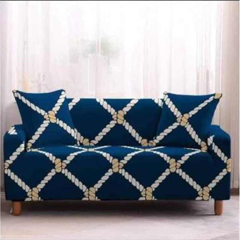 Picture of Premium Luxury China Magic printed stretchable fabrics sofa cover 2+ Maroon