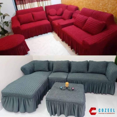Picture of Urkish Spandex print fabric sofa cover-2 