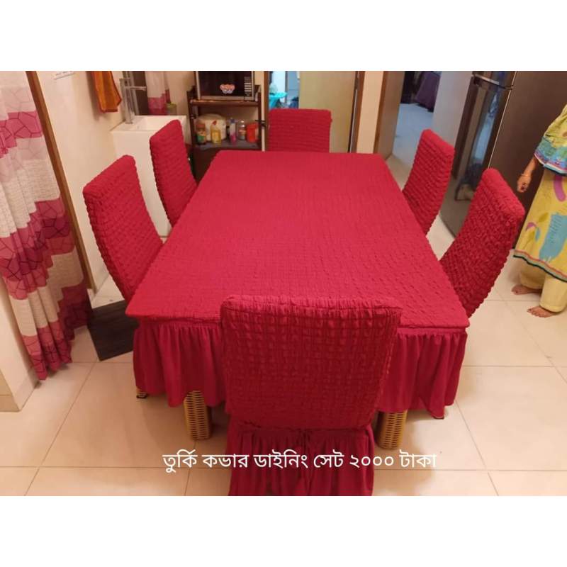 Picture of Sofa cover 2+2+1=5 seater stitch Spandex fabrics by new classical made by tourkey Maroon