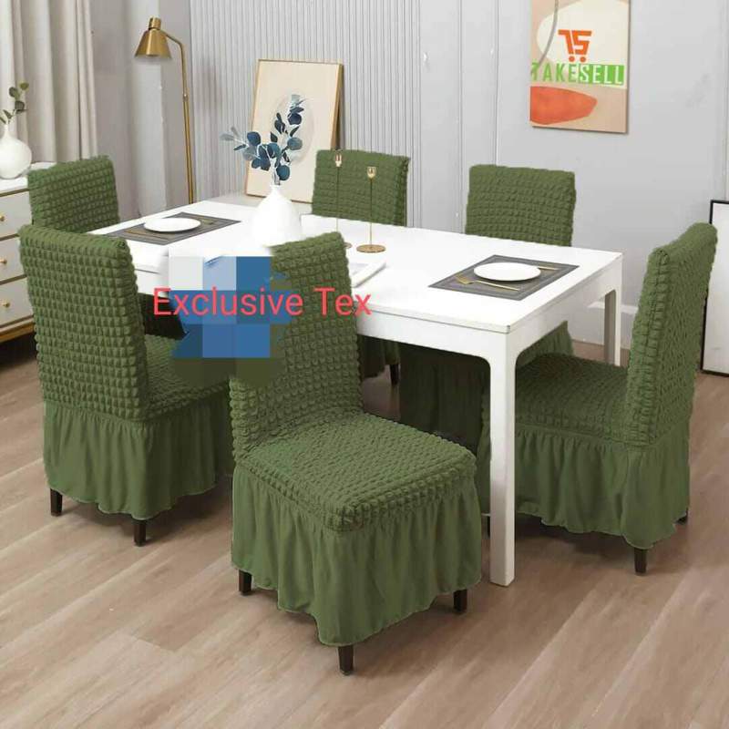 Picture of 6 pis chair cover turki Elastic Stretch Chair Cover for all dining chair 