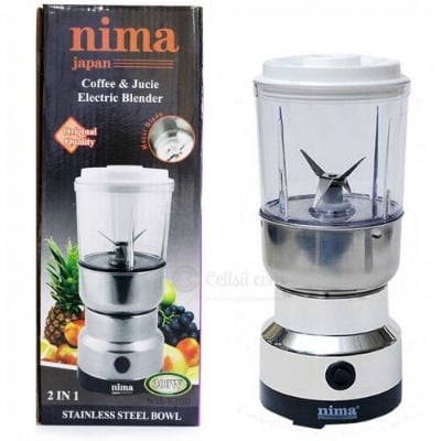 Picture of Nima Electric 2 in 1 Blender and Grinder & Juicer - Silver 