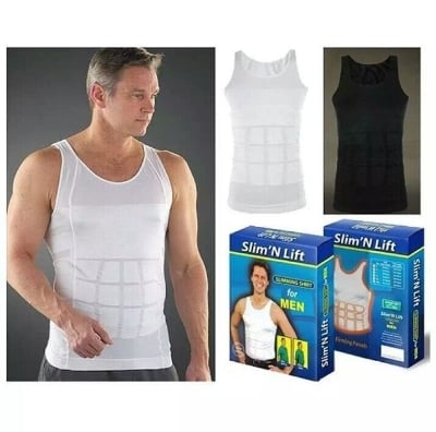 Picture of Slim N Lift - Slimming Shirt for Men - White