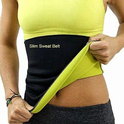 Picture of Sweat Slim Fitness Belt Plus Indian - Achieve Fitness Goals With Sweat Slim Belt Plus - Black
