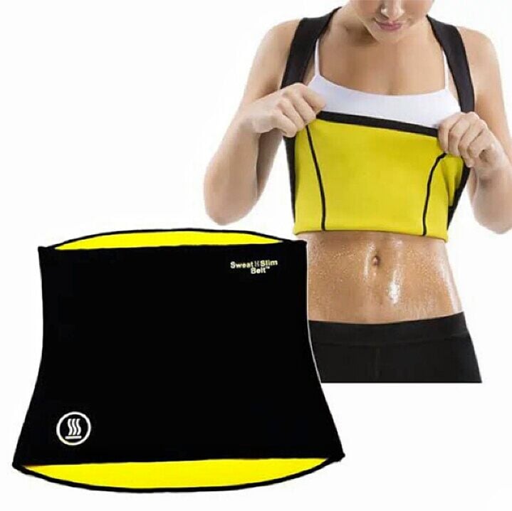 Picture of Sweat Slim Fitness Belt Plus Indian - Achieve Fitness Goals With Sweat Slim Belt Plus - Black