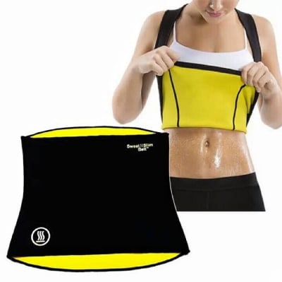 Picture of Sweat Slim Fitness Belt Plus Indian - Achieve Fitness Goals With Sweat Slim Belt Plus - Black
