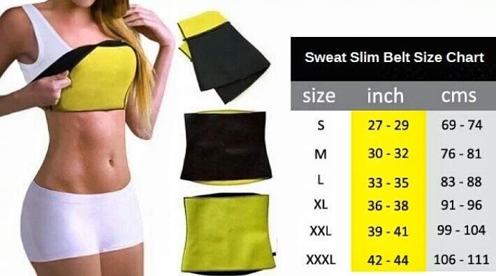 Picture of Sweat Slim Fitness Belt Plus Indian - Achieve Fitness Goals With Sweat Slim Belt Plus - Black
