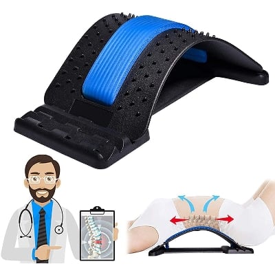 Picture of Lumber  Back Stretcher & Massager Device - Multicolor