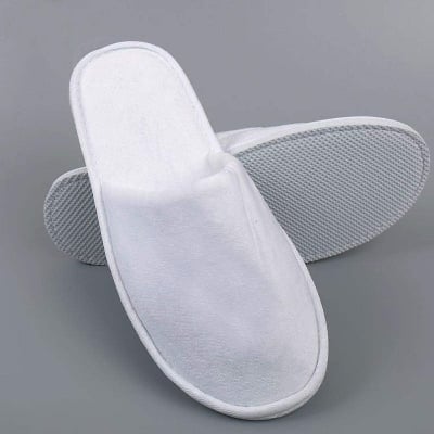 Picture of Room slippers winter room slippers winter warm room slippers winter shoes house shoes for men / women - White (One size)
