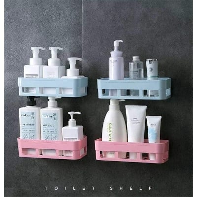 Picture of Bathroom Shelves Wall Mounted Plastic 1 pic - Toothbrush Holder - Multicolor