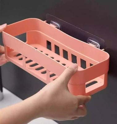 Picture of Bathroom Shelves Wall Mounted Plastic 1 pic - Toothbrush Holder - Multicolor