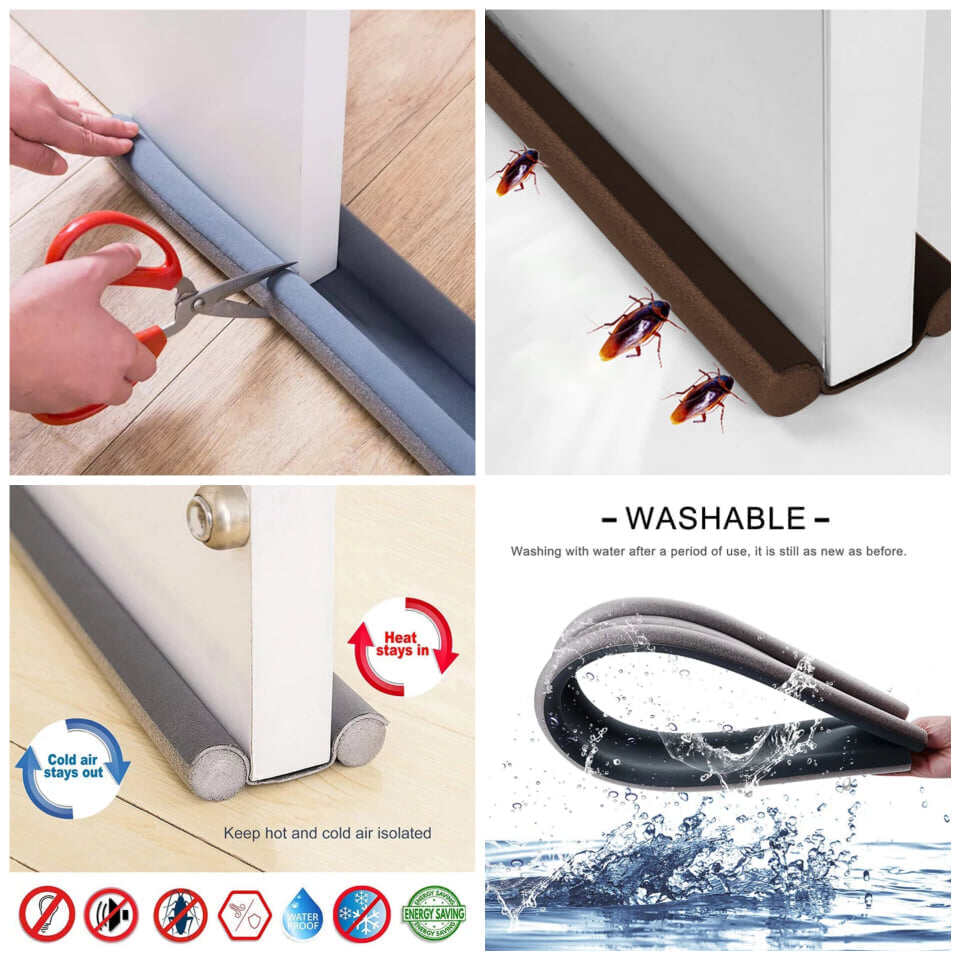 Picture of Door Draft and Dust Stopper Door Air Stopper Door Bottom Sealing Strip 37 Inches Door Draft Door gap and Dust Stopper Door Insect Protector