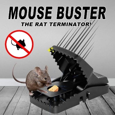 Picture of 1pcs Mouse/Rat Trap For House And Office - Black