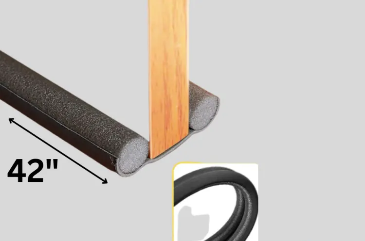 Picture of Door Bottom, Door Gap, Door Foam, Door Stopper Sealing Strip 42 Inch Long - Multicolor