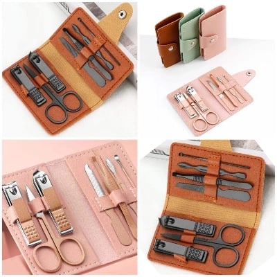 Picture of 7 PCS Premium Nail Care Tool Set for Fingernail and Toenail Maintenance