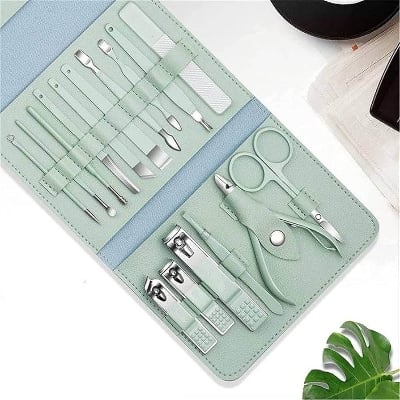 Picture of 16 in 1 Premium Stainless Steel Nail Care & Beauty Tool Set