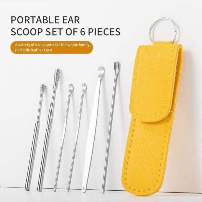 Picture of 6 in 1 Professional Ear Cleaner Set Reusable Ear Pick Collection for Safe Ear Hygiene