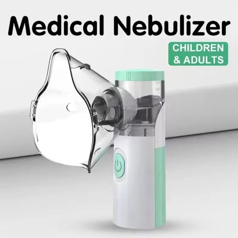 Picture of W-203 Rechargeable Handheld Nebulizer Inhaler with Adjustable Atomization and Dual Masks