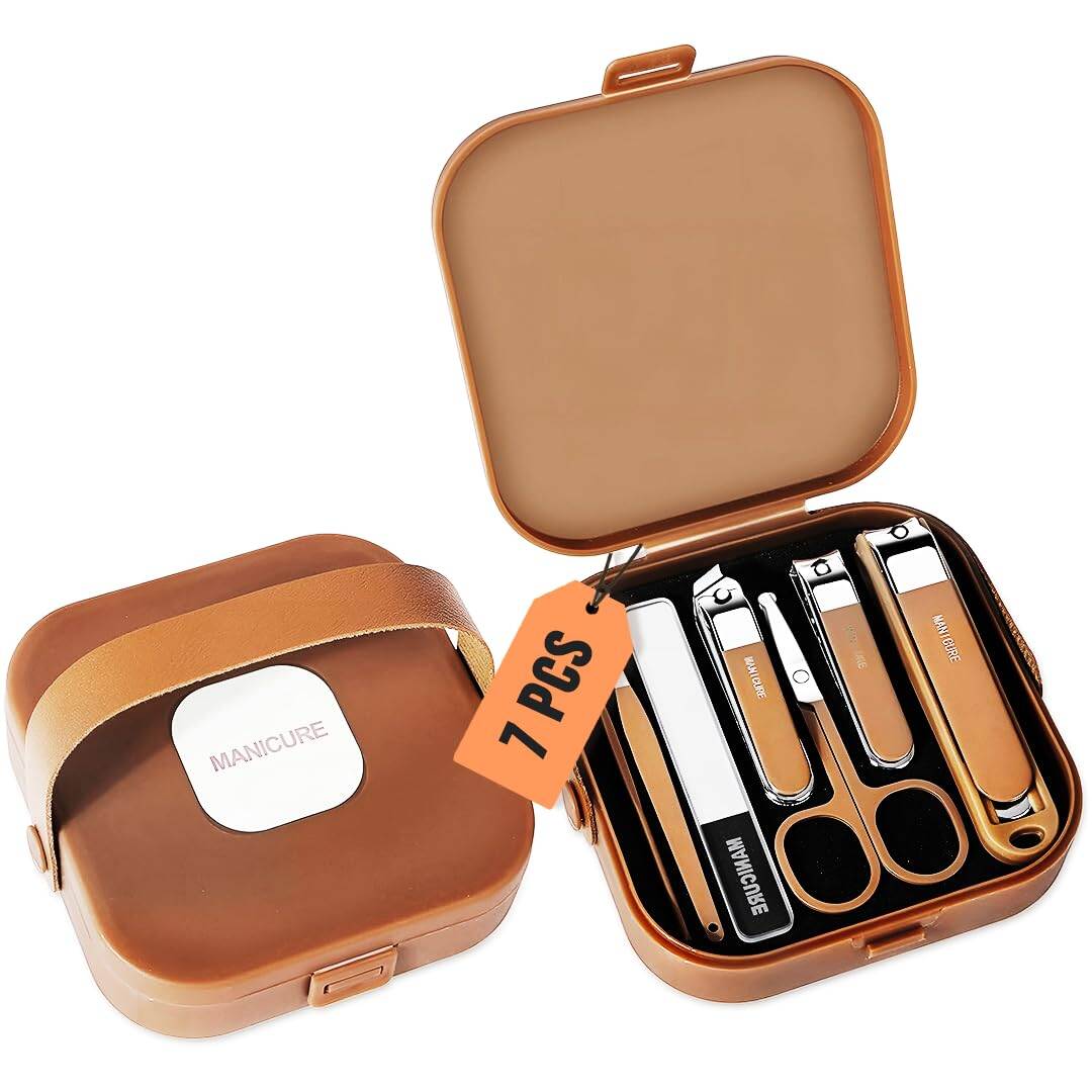 Picture of 7 in 1 Professional Nail Care and Personal Grooming Tool Set for Men & Women - Multicolor