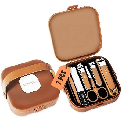 Picture of 7 in 1 Professional Nail Care and Personal Grooming Tool Set for Men & Women - Multicolor