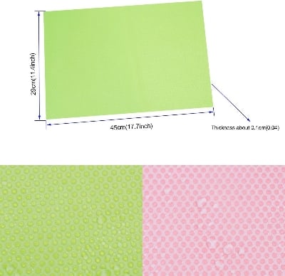 Picture of FreshGuard Hygienic Fridge Shelf Protector Mats – Waterproof Anti-Stain Refrigerator Drawer Liner Set